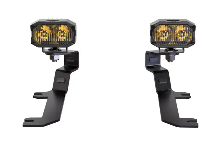 Morimoto 2Banger Hxb Yellow Spot A-Pillar Lights For 2019-2025 Chevy Silverado 1500 2