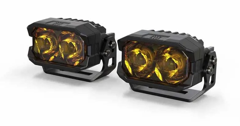 Morimoto 2Banger Hxb Yellow Wide Beam A-Pillar Light Kit For 07-18 Jeep Wrangler 2