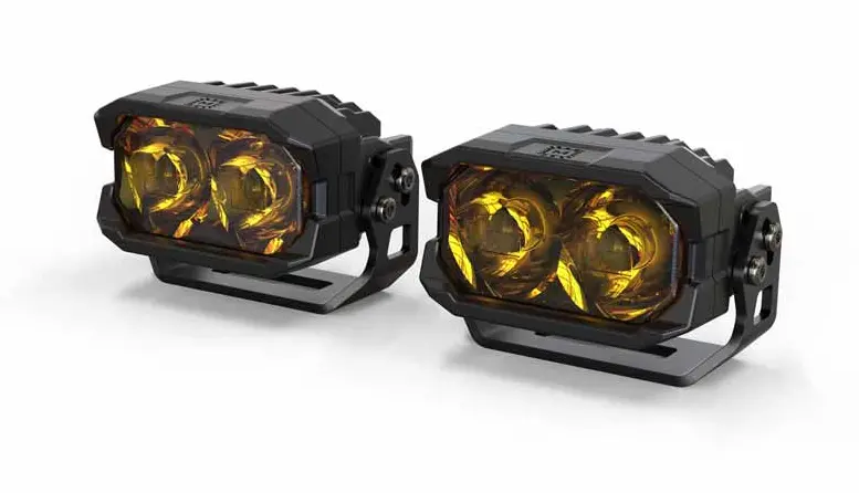 Morimoto 2Banger Hxb Yellow Wide Beam A-Pillar Light Kit For 2021-2025 Ford Bronco 2