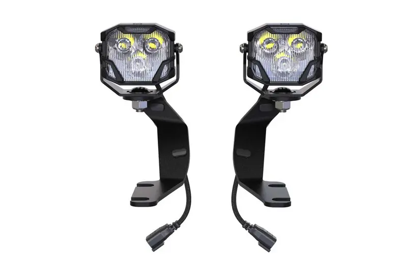 Morimoto 4Banger Hxb Amber Combo A-Pillar Light Pod Kit For 14-21 Toyota Tundra 2