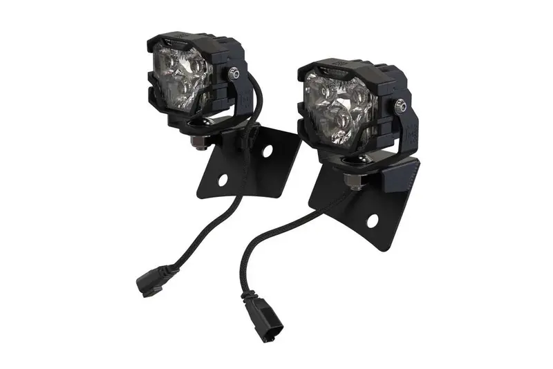 Morimoto 4Banger Hxb Amber Wide A-Pillar Light Pod Kit For 2007-2018 Wrangler Jk 1