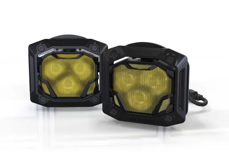 Morimoto 4Banger Hxb Amber Wide Beam 5700K Led Light Pod Kit Universal Mount 1