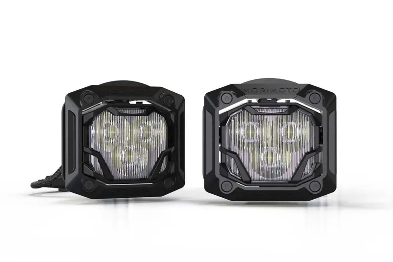 Morimoto 4Banger Hxb White Wide Beam 5700K Led Light Pod Kit Universal Mount 1