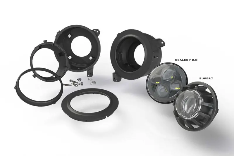 Morimoto Sealed7 Led 7" 3000Lm White Headlights 2