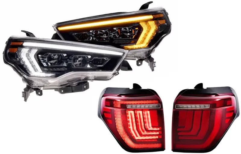 Morimoto Xb Amber/White Drl Headlight & Tail Light Kit For 14-24 Toyota 4Runner 1