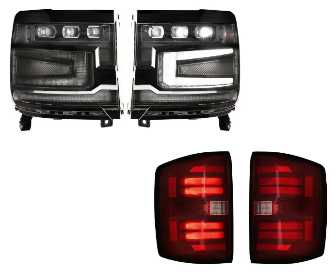 Morimoto Xb Black Led Headlight & Tail Light Kit For 16-18 Chevy Silverado 1500 1