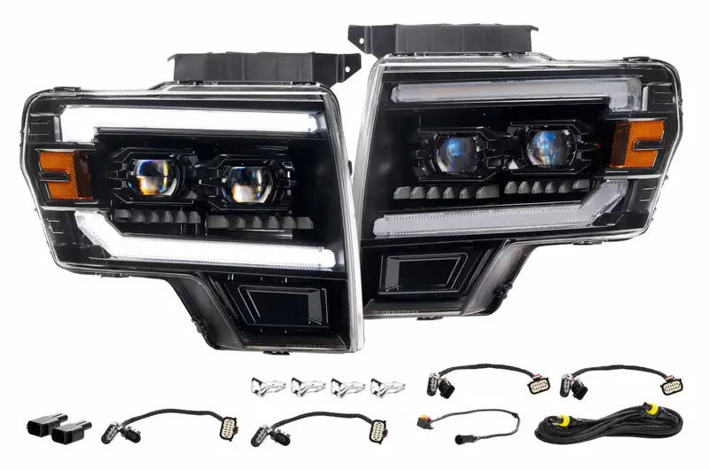 Morimoto Xb Evo Hybrid Led Headlights (Pair) For 2010-2014 Ford F-150 Svt Raptor 1