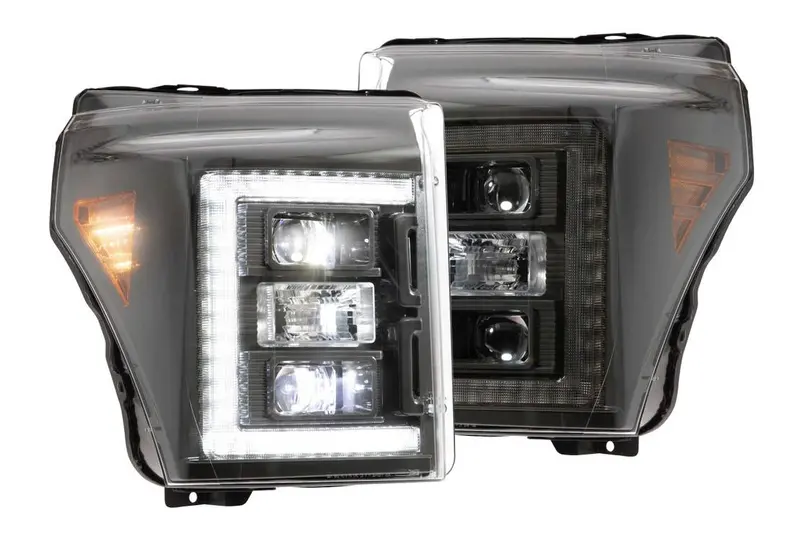 Morimoto Xb Hybrid Headlight Assembly Set Plug & Play For 11-16 Ford Super Duty 1