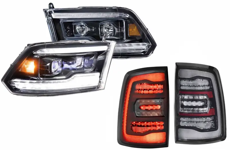Morimoto Xb Led Headlight & Smoked Tail Light Kit For 09-24 Ram 1500 2500 3500 1