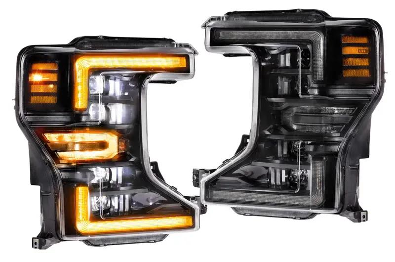 Morimoto Xb Led Headlights W/ Amber Drl For 20-22 Ford F-250/F-350/F-450/F-550 1