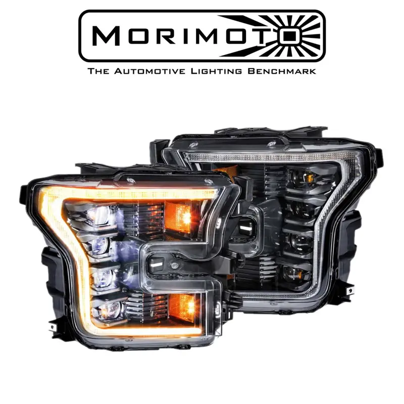 Morimoto Xb Led Plug & Play Headlight Assemblies W/ Amber Drl For 17-19 F-150 Raptor / 15-17 F-150 1