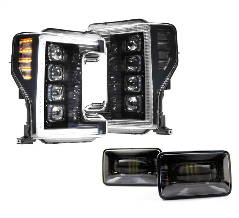 Morimoto Xb Led Plug & Play Headlight Assemblies W/ Fog Lights For 17-19 Ford Super Duty 1