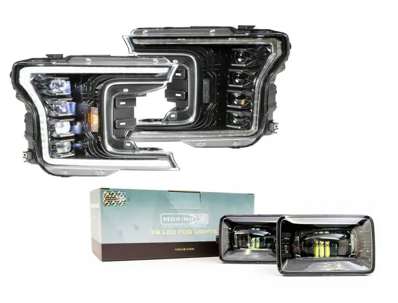 Morimoto Xb Led Plug & Play Headlight Assemblies W/ Fog Lights For 18+ F-150 1