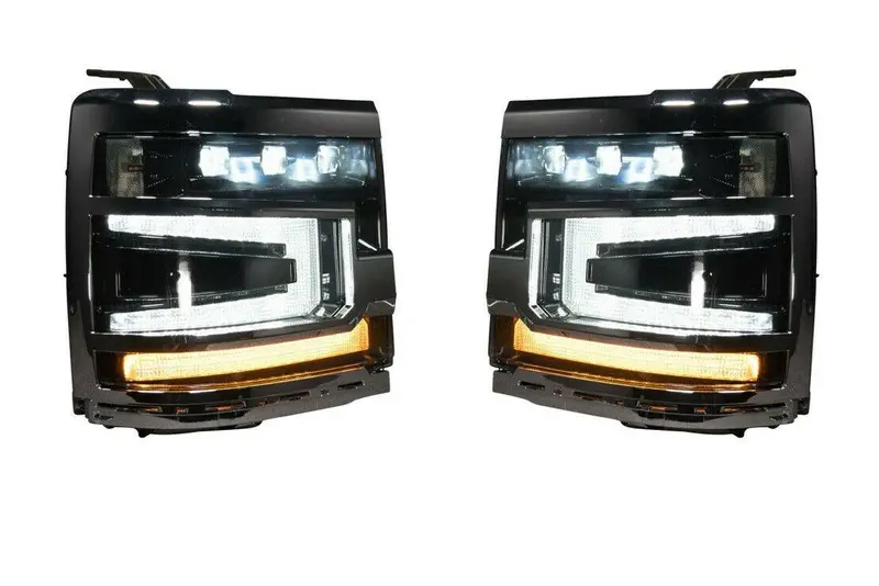Morimoto Xb Led Plug & Play Headlight Assemblies With Black Trim For 16-18 Chevy Silverado 1500 1