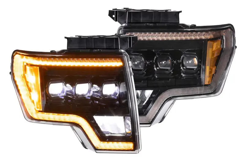 Morimoto Xb Led Plug & Play Headlight Set W/ Amber Drl For 2009-2014 Ford F-150 1
