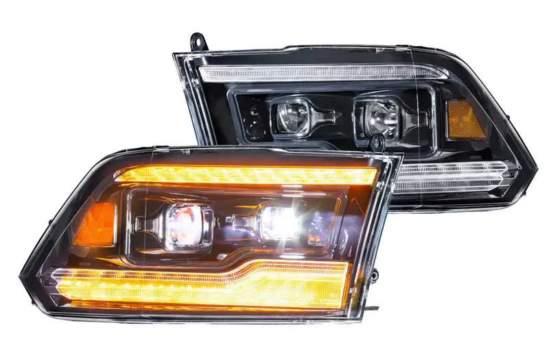 Morimoto Xb Led Projector Headlights W/ Amber Drl For 09-18 Ram 1500/2500/3500 1