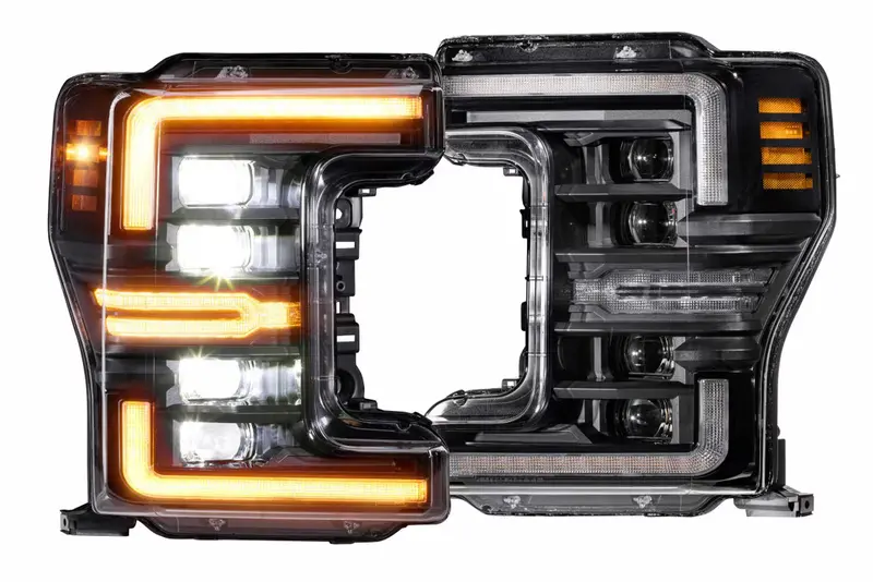 Morimoto Xb Led Projector Headlights W/ Amber Drl For 17-19 Ford F-250/F-350 Sd 1