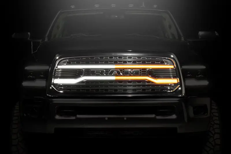 Morimoto Xbg Chrome Led Grille W/ White & Amber Drl For 2013-2018 Ram 2500 3500 1