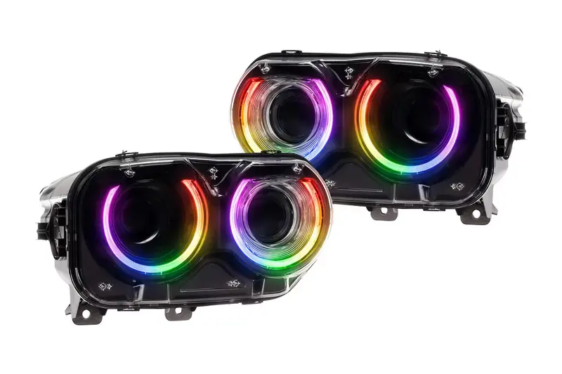 Morimoto Xrgb Led Headlights W/ Multicolor Drl For 2015-2023 Dodge Challenger 1