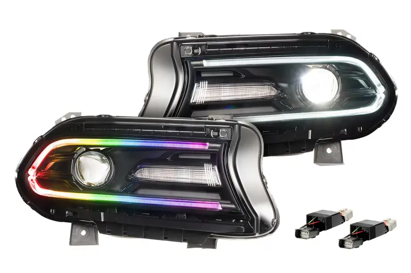 Morimoto Xrgb Led Headlights W/ Multicolor Drl For 2015-2023 Dodge Charger 1