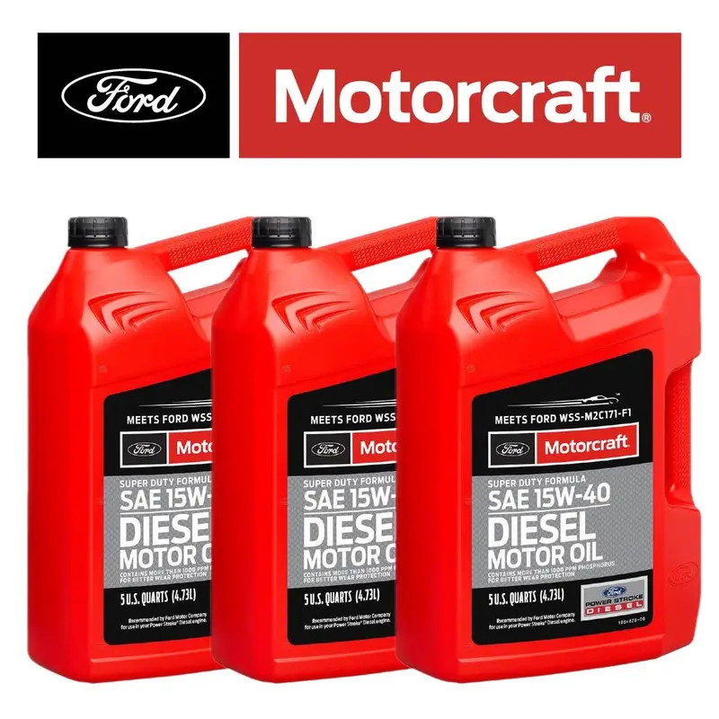 Motorcraft 15 Qts 15W-40 Synthetic Blend Oil For Ford Super Duty 7.3L/6.0L/6.7L 1