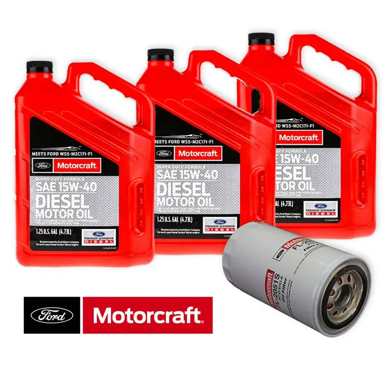 Motorcraft 15W-40 15 Qt Engine Oil/Filter For 16-21 Ford 6.7L Powerstroke Diesel 1