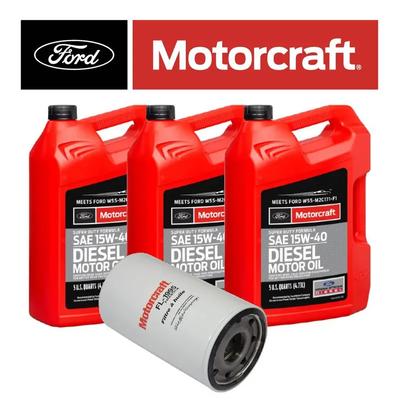 Motorcraft 15W-40 Oil Change Kit For 1994-2003 Ford Super Duty 7.3L Powerstroke 1