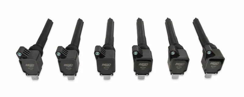 Msd (6) Black Ignition Coils For 2017-2020 F-150/Raptor/Expedition 3.5L Ecoboost 2