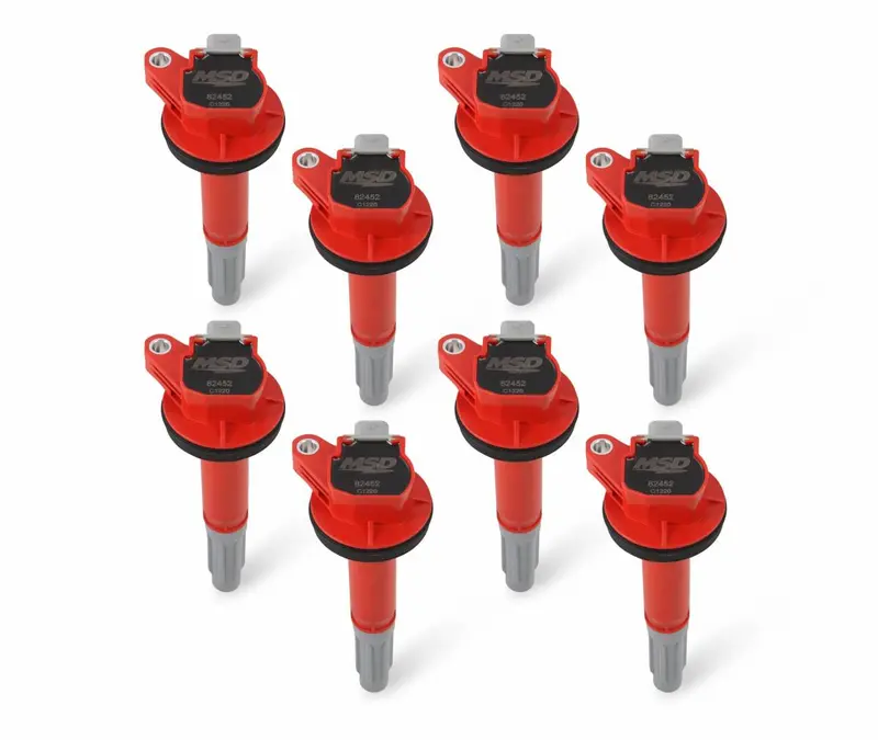 Msd (8) Red Blaster Ignition Coils For 2016-2020 Ford Mustang Gt350/Gt350r/Gt500 2