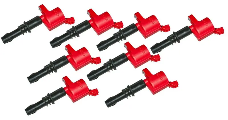 Msd (8) Red Ignition Coils For 2004-2008 Ford F-150/Explorer/E-Series 4.6L/5.4L 2