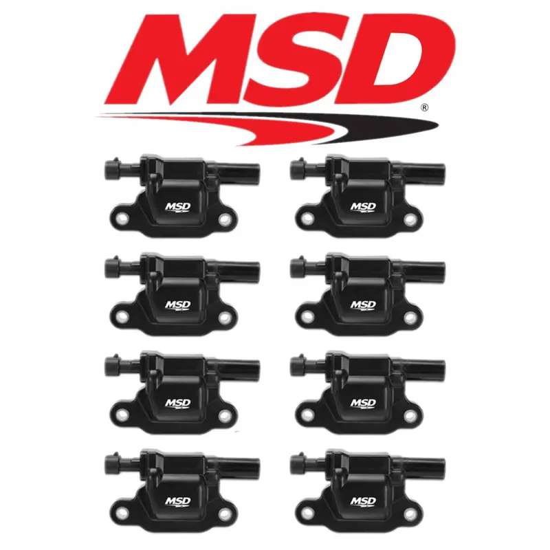 Msd Black Blaster Ignition Coil Set For 2005-2013 Gm/Chevrolet/Gmc 5.3L/6.0L Ls 1