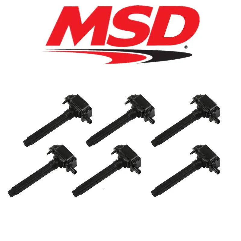 Msd Black Blaster Ignition Coil Set For 2011-2021 Chrysler/Dodge/Jeep 3.6L V6 1