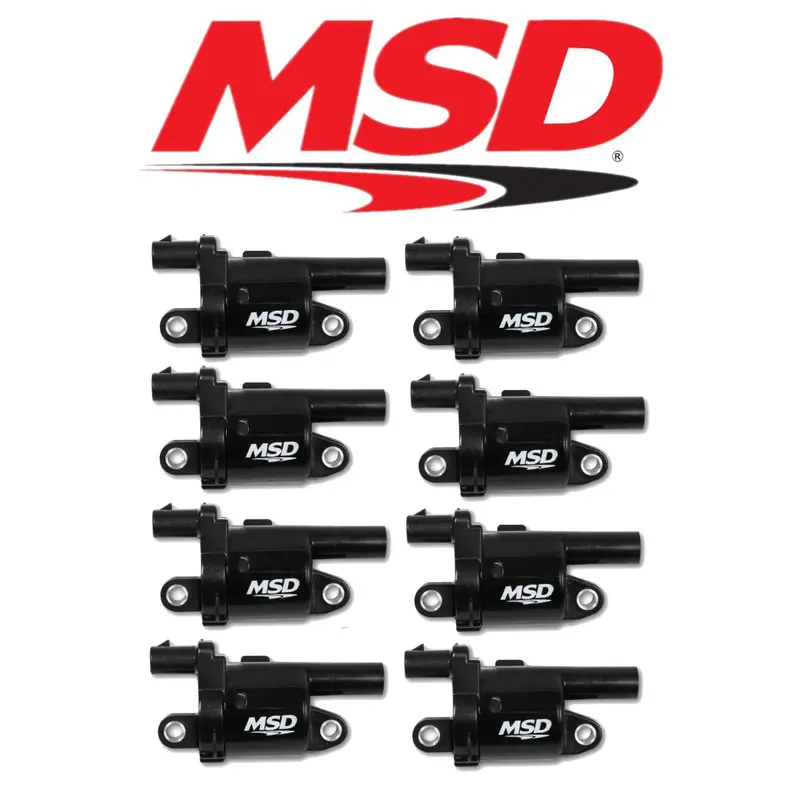 Msd Black Blaster Ignition Coil Set For 2014+ Cadillac/Chevrolet/Gmc 5.3L/6.2L 1