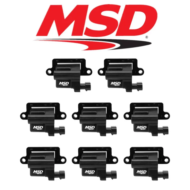 Msd Black Blaster Ignition Coil Set For 99-07 Chevrolet/Gmc 4.8L/5.3L/6.0L Ls 1