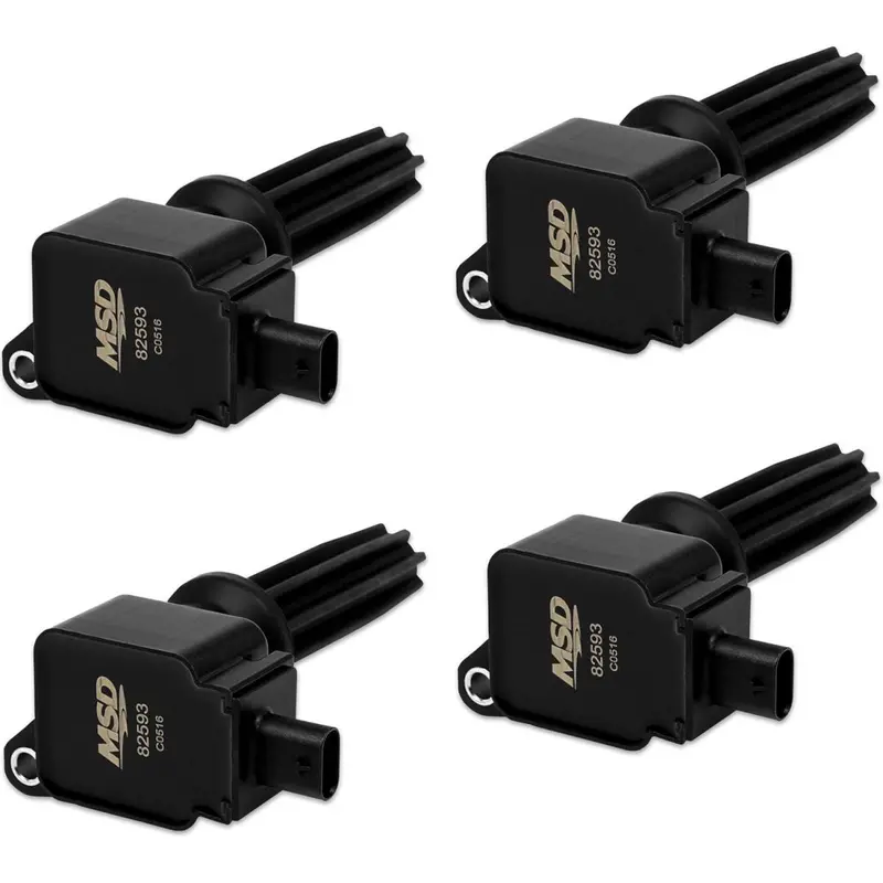 Msd Black Ignition Coils For 12-19 Ford Explorer/Edge/Mustang 2.0L/2.3L Ecoboost 2