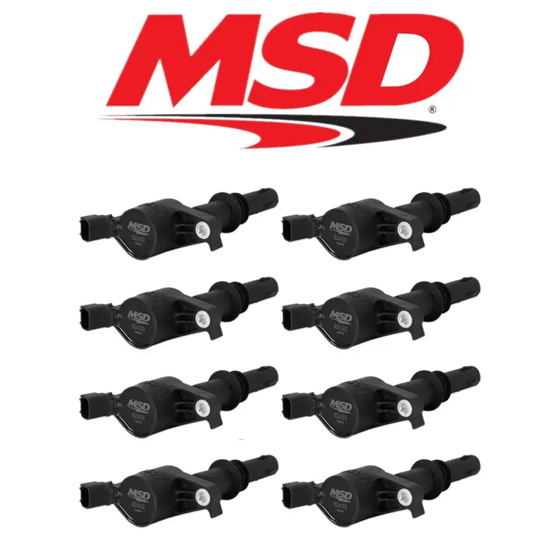 Msd Black Ignition Coils For 2004-2008 Ford F-150/Explorer/E-Series 4.6L/5.4L 1