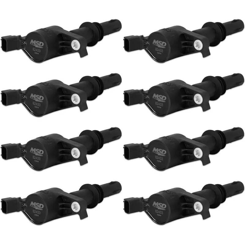 Msd Black Ignition Coils For 2004-2008 Ford F-150/Explorer/E-Series 4.6L/5.4L 2