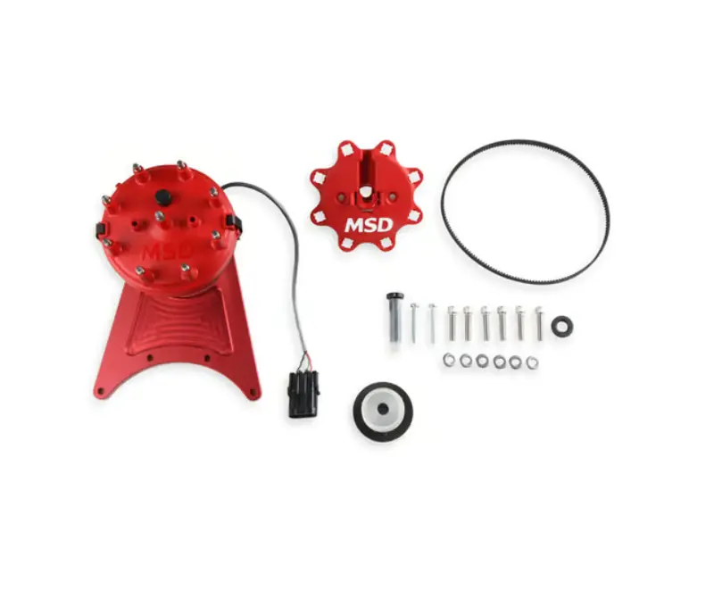 Msd Front Drive Distributor With Adjustable Cam Sync For Chevrolet Small Block 1