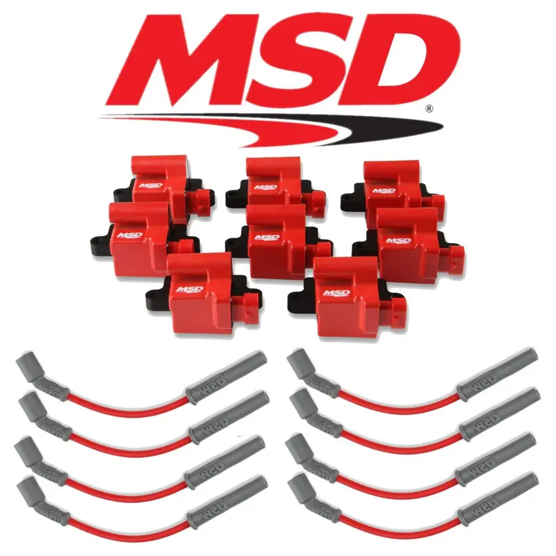 Msd Ignition Coil & Plug Wire Kit For 1999-2007 Chevrolet/Gmc 4.8L/5.3L/6.0L Ls 1