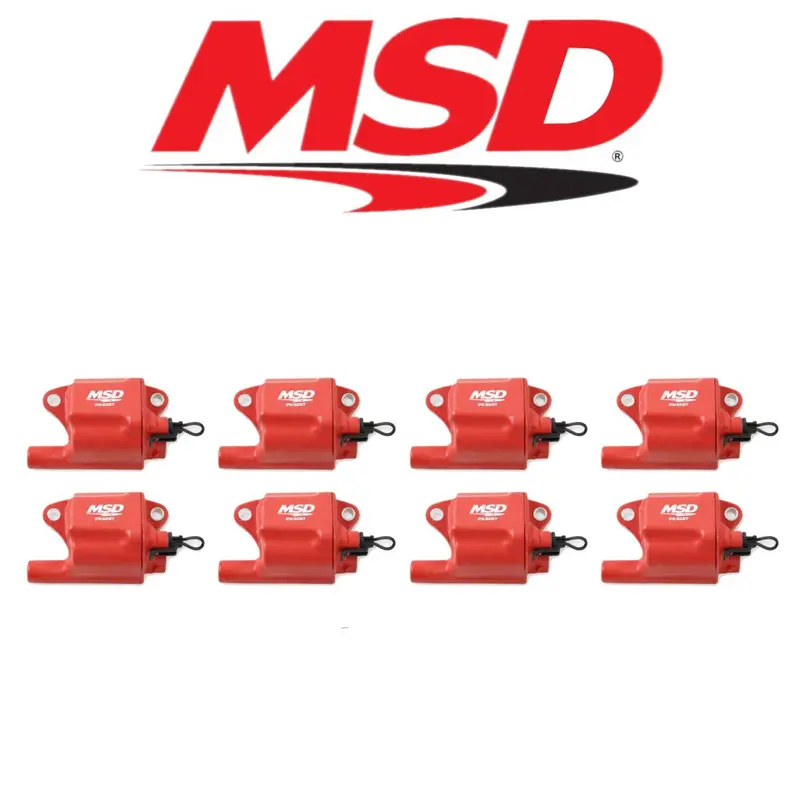 Msd Red Pro Power Ignition Coil Set For 05-13 Cadillac/Chevrolet/Gmc 6.0L/7.0L 1