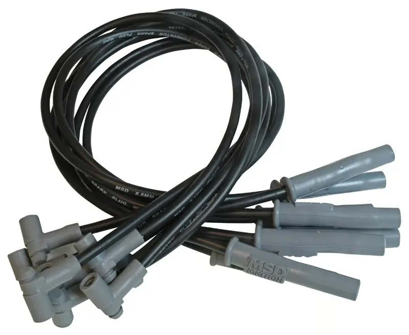 Msd Spark Plug Wires Black For Ford 351C-460 W/Hei Cap Big Block Bbf 1