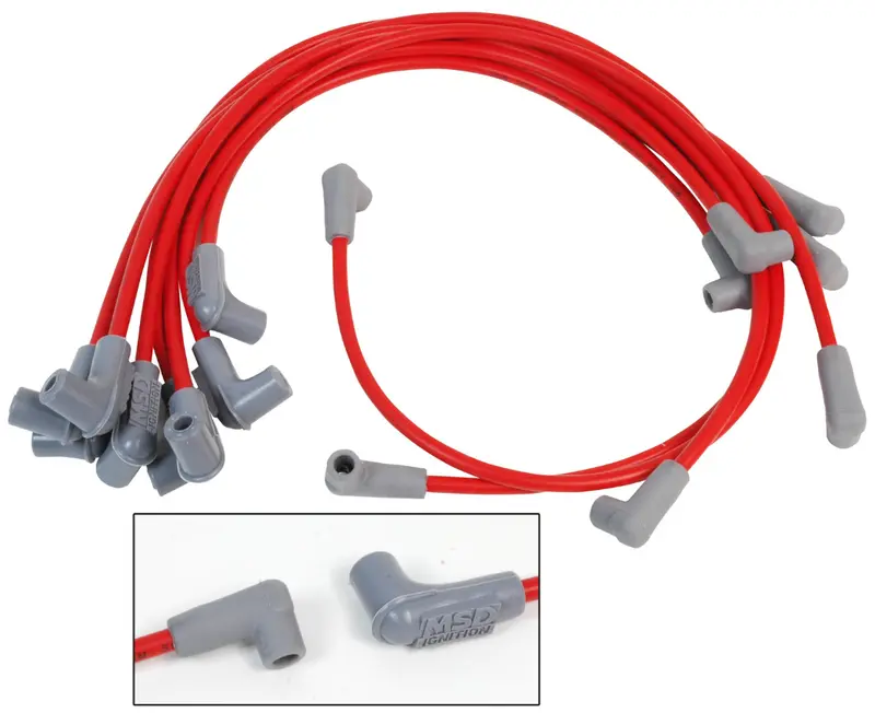 Msd Super Conductor Spark Plug Red Wire Set For 85+ Chevy Trucks W/ 305 350 1