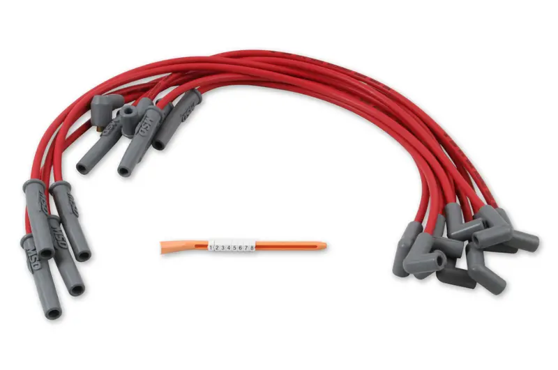 Msd Super Conductor Spark Plug Red Wire Set For Ford Small Block 302 351W Sbf 1