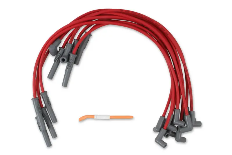 Msd Super Conductor Spark Plug Red Wire Set For Ford Small Block 302 351W Sbf 2