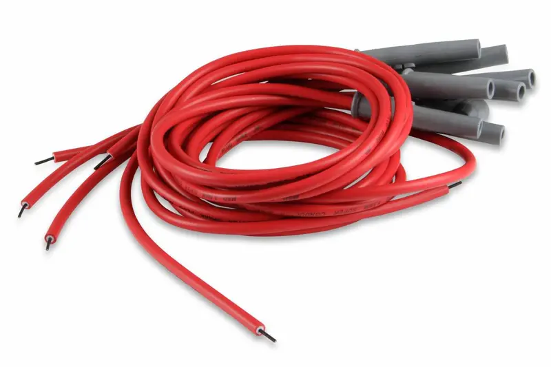 Msd Super Conductor Spark Plug Wire Set, 8 Cyl Multi-Angle Plug, Socket/Hei - Red 2