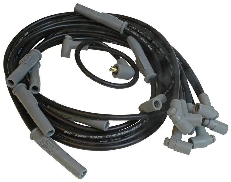 Msd Super Conductor Spark Plug Wire Set Black For Chrysler 383-440 Hei 1