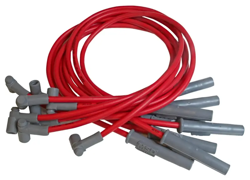Msd Super Conductor Spark Plug Wire Set Red For Chrysler 318-360 Hei 1