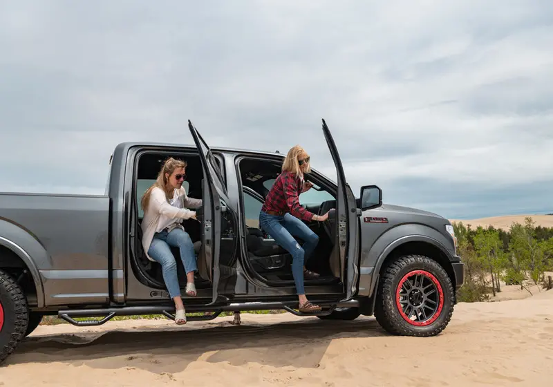 N-Fab Nerf Step - W2w W/Bed Acs (3 Stps) - 17-26 F250/350 6'10" Supercab - Tx Blk F1797qc-6-Tx 2
