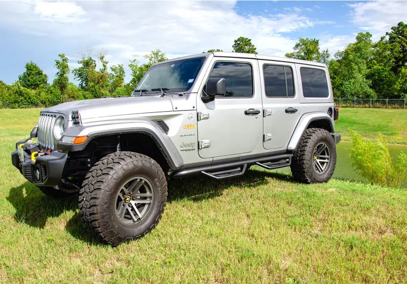 N-Fab Podium Lg - W2w (2 Steps) - 18-26 Wrangler Jl 4Dr - Tx Blk Hpj1866-Tx 2