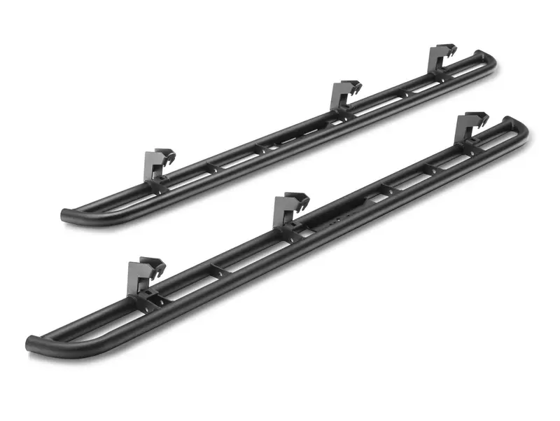 N-Fab Rkr Rails - Cab Len (2 Steps) - 22-26 Frontier Crew - Tx Blk N224rkrcc 1